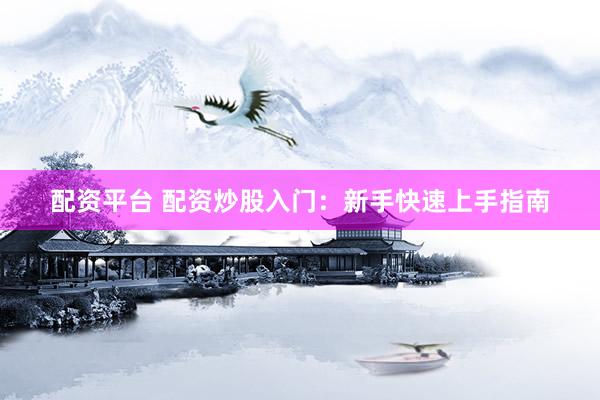 配资平台 配资炒股入门：新手快速上手指南