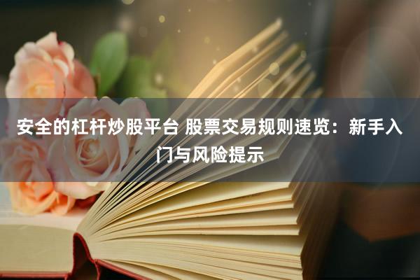 安全的杠杆炒股平台 股票交易规则速览：新手入门与风险提示
