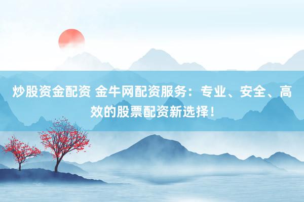 炒股资金配资 金牛网配资服务：专业、安全、高效的股票配资新选择！
