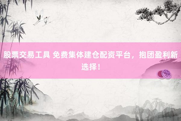 股票交易工具 免费集体建仓配资平台，抱团盈利新选择！